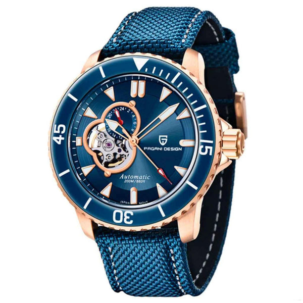 Marchier Poseidon Blue & Rosé Watch