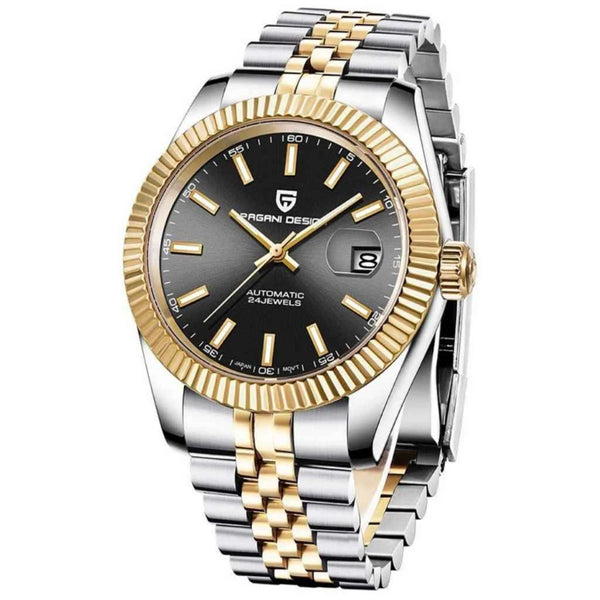 Marchier Shawn Black & Gold Watch